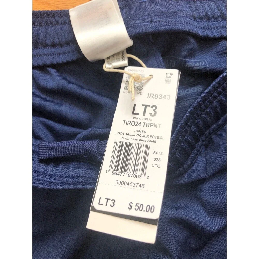 Adidas Men's Tiro24 Track Pants Mens Navy AEROREADY Soccer IR9343 32 x 34 LT3